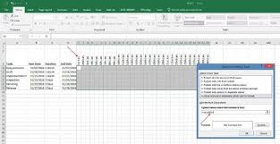 in 8 steps to a gantt chart in excel