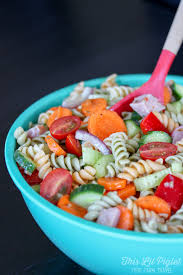rainbow pasta salad with italian