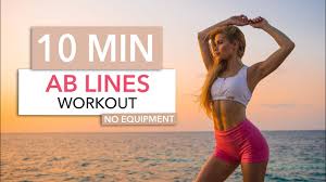 10 min ab lines workout efficient for