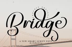 bridge font by dobold line creative