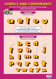 English School Poster Vowels And Consonants