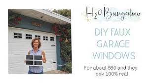 diy faux garage door window tutorial