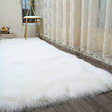 fluffy faux fur sheepskin rug