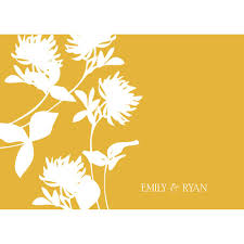 Stylish Flower Background Thank You Card Pear Tree