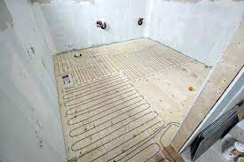 how to install a heated tile floor