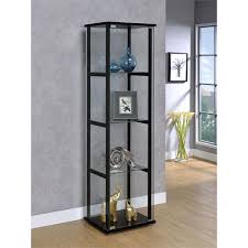 Coaster Cyclamen 4 Shelf Glass Curio
