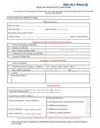 health insurance claim form bajaj allianz