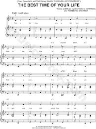 Chords indications, lyrics may be included. The Best Time Of Your Life From Disney Theme Park Sheet Music In F Major Download Print Sheet Music Disney Theme Parks Theme Park