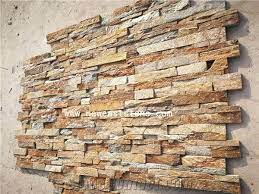 Rusty Slate Ledge Stack Stone Wall