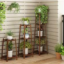 Bamboo Tall Plant Stand Pot Holder