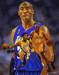 Bryant is the only player in league history to have two jersey numbers retired with the same team. Kobe Bryant La Lakers Nba Basketball Art Collage Painting By Arthur Milligan