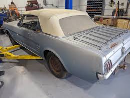 1966 mustang convertible a code rear
