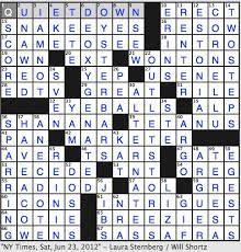 Rex Parker Does the NYT Crossword Puzzle: Ren's cousin of cartoondom / SAT  6-23-12 / Sportscaster Andrews others / Evoker of 1950s nostalgia /  Engadget's co / On-site shucking sites / 1999