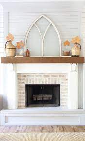 Country Style Fall Mantel Decorating