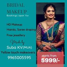 manually uni bridal makeup service