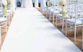 white carpet runner walkway 4 x50