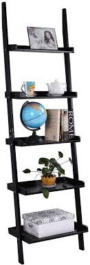 tangkula ladder bookcase 5 tier
