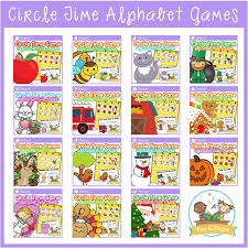circle time games alphabet bundle pre