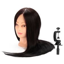 In fact, a mannequin head can be used by beauty colleges and professional cosmetologists to practice their craft mannequin heads can be described as a figure shaped like the top of the human body. 100 Black Real Human Hair Practice Mannequin Training Head Hairdressing Cutting With Clamp Newchic