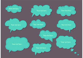 Cute Thought And Word Bubble Templates Download Free Vector Art