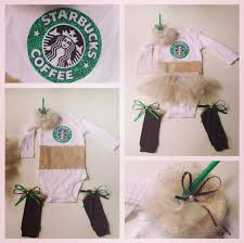 Southern curls & pearls 5 easy last minute halloween. Baby Starbucks Costume I Made For My Friend I Need To Have A Girl Baby Girl Halloween Costumes Newborn Halloween Costumes Newborn Halloween