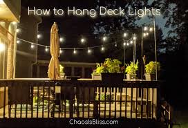 How To Hang String Lights On A Deck