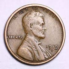 1919 Year Lincoln Wheat Us Small Cents 1909 1958 For Sale
