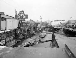 While some anchorage residents also received tsunami alerts on their . Anchorage Alaska After A 9 2 Earthquake 27th Of March 1964 720x554 Mic Xpost From R Historyporn R Destruction 1964 Alaska Earthquake Alaska Earthquake