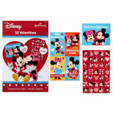 Today's post shares five ideas for disney valentine's day cards. Hallmark Disney Kids Valentine S Day Cards Mickey Mouse And Minnie Mouse 32 Cards 35 Stickers 1 Teacher Card Walmart Com Walmart Com