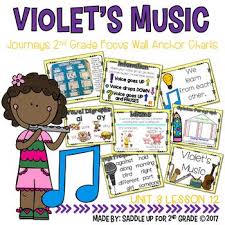 Violets Music Focus Wall Anchor Charts And Word Wall Cards