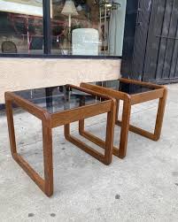 End Tables With Smoked Glass Top