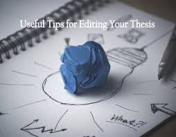 Useful Tips for Editing your Thesis - Exceller Open