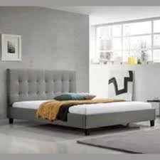 Serenity Queen Slat Bed Frame Grey La