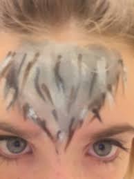 how to face paint youself as a wolf