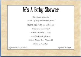 Traditional Baby Shower Invitation Examples