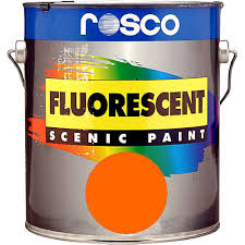 rosco fluorescent paint orange matte