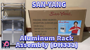san yang aluminum rack kitchen cabinet