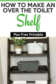 If you click a link and buy something i may receive a small commission at 1 over the toilet storage ideas. Diy Over The Toilet Shelf Home By Jenn