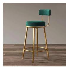 metal golden makeup room stool for bar