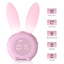 Kids Alarm Clock For Kids Toddlers Children S Sleep Trainer Wake Up Light Night Light Clock For Boys Girls Bedroom
