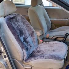 Sheepskin Seat Cushion Dark Grey