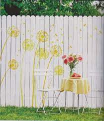 Outdoor Garden Wall Mural Stencils