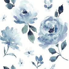 Blue Watercolor Blooms L Stick