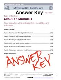 Engageny Eureka Math Grade 4 Module 1 Answer Key By