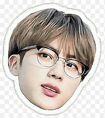 Jin bts funny white glasses jin in 2020 worldwide. Jin Bts Glasses Awake K Pop Bts Funny Face Png Pngegg
