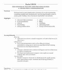 Administrative Assistant Resume Skills Summary Example For Profile