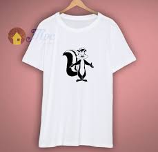 Pepe is a skunk from paris that strolls around during the spring. Pepe Le Pew Skunk Romance Animal Cartoon T Shirt Mpcteehouse Com