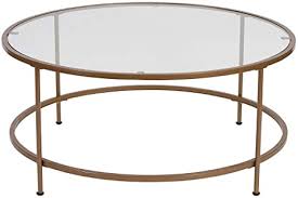 Order) cn zhangzhou haiyang furniture co., ltd. Amazon Com Gold Coffee Table Round Glass Modern Two Tier Table Dispaly Brass Metal Legs Cocktail Table Tea Table Accent Table Storage Mesh Shelf Contemporary Family Room Living Room Furniture Ebookbybada Shop