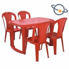 plastic table chair set for home hotel