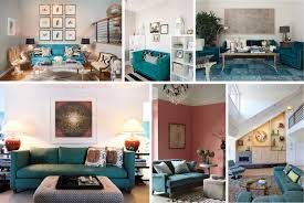 living room ideas with a teal sofa